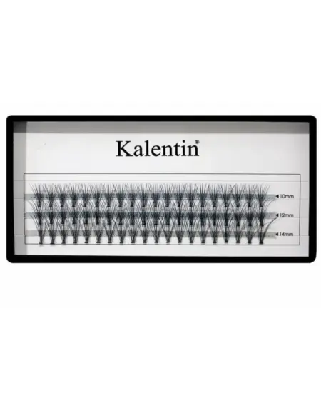 Kalentin Pestañas Individuales Con Nudo Plano 12mm